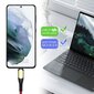 25W nopea laturi + 60W USB-C-kaapeli punainen nylon 1M Samsung Galaxy A34 A33 A32 4G-5G A54 A53 A52 4G-5G A52s hinta ja tiedot | Paristolaturit | hobbyhall.fi