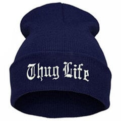 (-NBu-Wt)Uusi THUG LIFE Musta Letter Pipo Unisex Muoti Hip Hop Miesten Pipot Neulotut Lippikset Naisten Skullies Gorros Bonnets -hattu hinta ja tiedot | Naisten päähineet | hobbyhall.fi