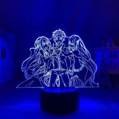 (D)LED Light Anime Re Zero Aloita elämä toisessa maailmassa Yövalo lapsille Makuuhuoneen sisustus Syntymäpäivälahja Re Zero Rem 3D-lamppu (väri: A) hinta ja tiedot | Lastenhuoneen valaisimet | hobbyhall.fi