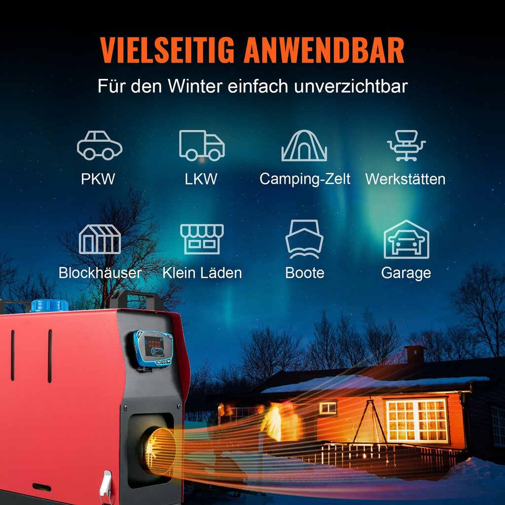 Diesellämmitin Vevor, 12V, 8kW hinta ja tiedot | Lämmittimet | hobbyhall.fi