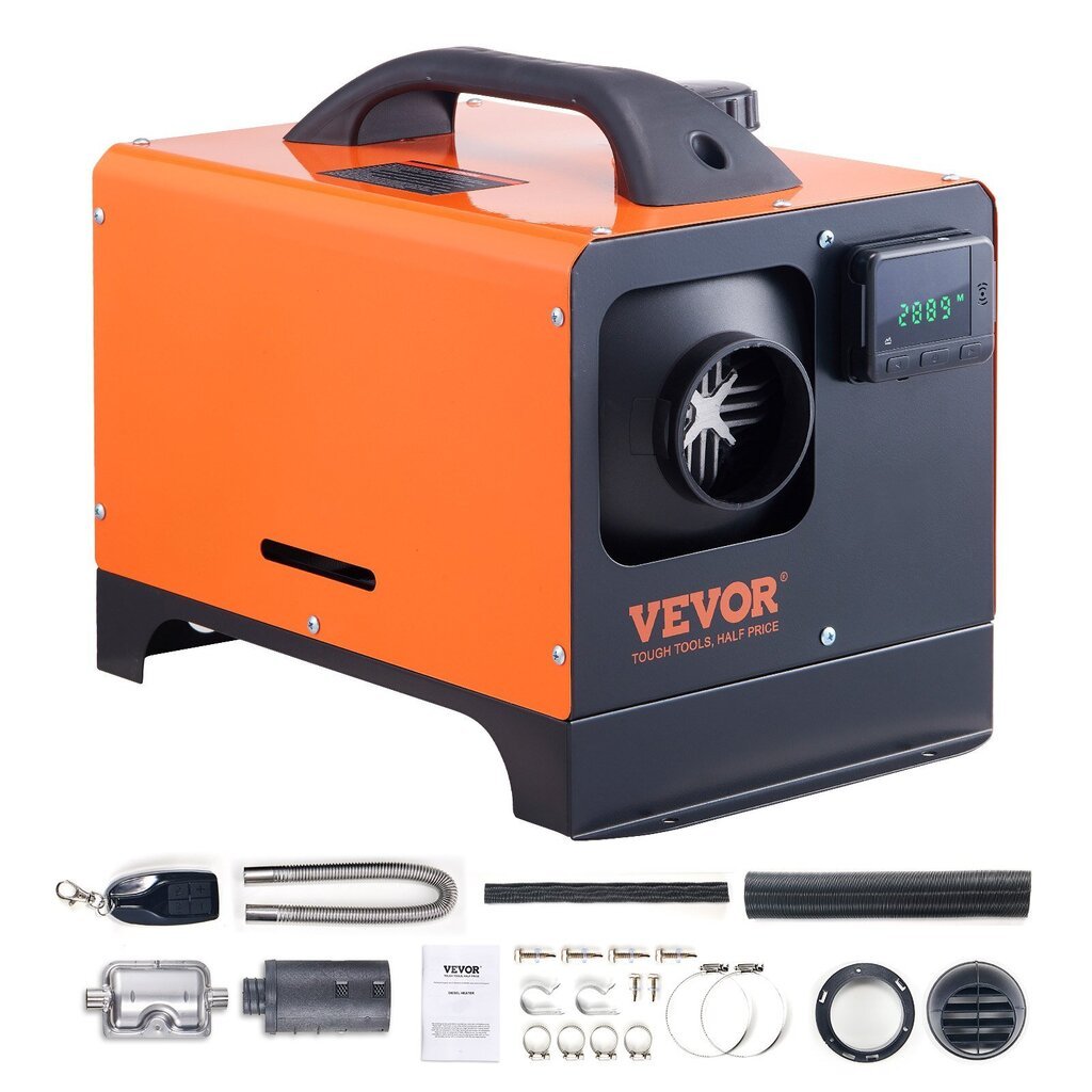 Dieselkütteseade Vevor, 12V, 5kW, oranssi hinta ja tiedot | Lämmittimet | hobbyhall.fi