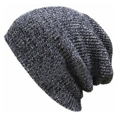 (-Tummanharmaa)Winter Baggy Slouchy Pipo Pipo Villa Neulottu Lämmin Lippalakki Miehille Naisille Pipo Unisex Ylisuuri Talvihattu hiihtoon hinta ja tiedot | Naisten päähineet | hobbyhall.fi