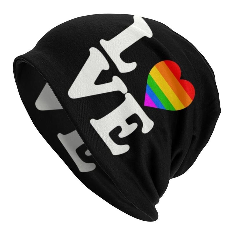 (Pipot-23) Faux Glitter Rainbow Pride Flag Pipot Lippikset Miehet Naiset Katuasut Talvi Lämmin Neulehattu Aikuisten LGBT Homo Lesbo Lippalakit hinta ja tiedot | Naisten päähineet | hobbyhall.fi