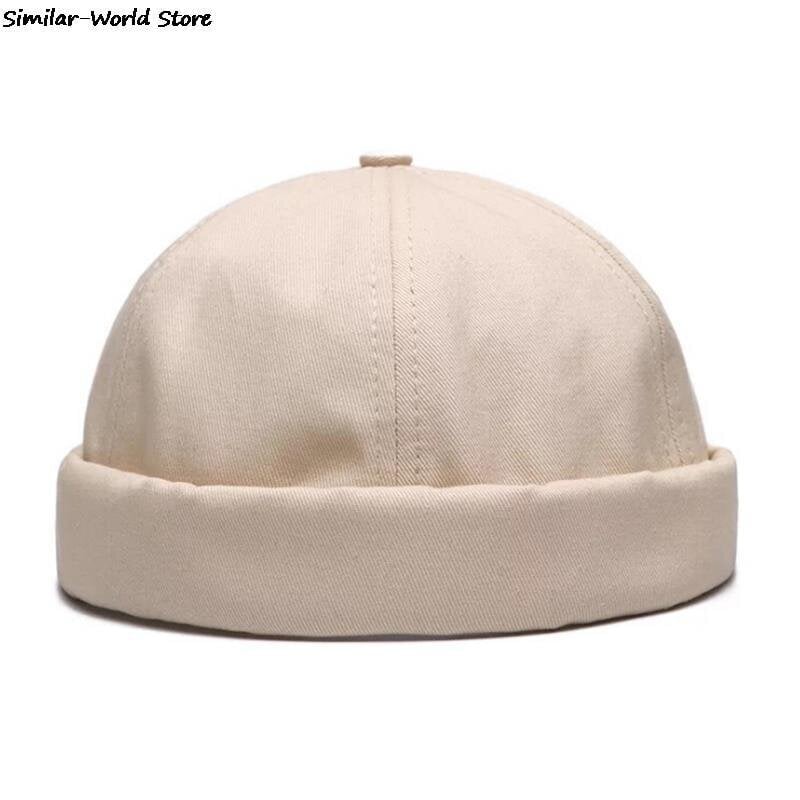 (-BG)Vintage Dome Hat Unisex Brimless Beanie Cap Yksivärinen Trend Yuppies Docker Hat Säädettävä Talvihattu Koneellinen pipo hinta ja tiedot | Naisten päähineet | hobbyhall.fi