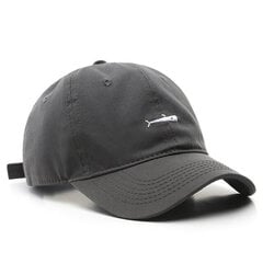 (-Harmaa)Muoti ulkobaseball-lippis miehille Naisten retrokalakirjonta isähatut Kesäulkoiluvisiirilippis Unisex Hip Hop Snapback -hatut hinta ja tiedot | Naisten päähineet | hobbyhall.fi