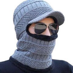 (Aikuisten-harmaa)Miesten talvihatut Skullies Pipot Hatut Talvipipot miehille Naisille Villa Huivi Lippikset Balaclava Mask Gorras Bonnet Neulottu hattu hinta ja tiedot | Naisten päähineet | hobbyhall.fi