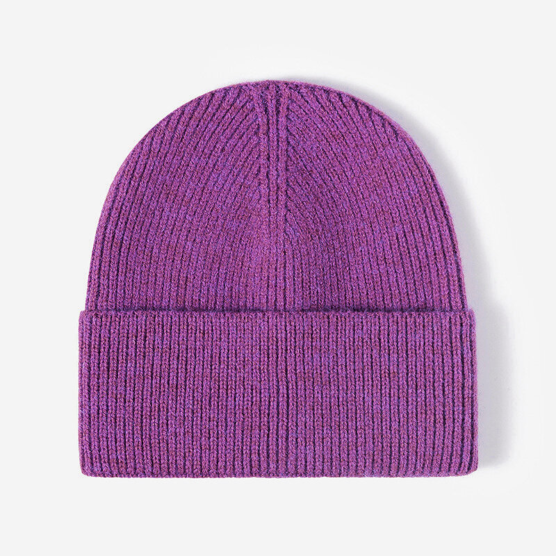 (Säädettävä-violetti)Neulottu Pipo Naisten Hattu Talvi Syksy Paksu Lämmin Skullies Pipot Unisex Casual Bonnet Hat Tytöt Miesten Pipo Naisten Lippalakki hinta ja tiedot | Naisten päähineet | hobbyhall.fi