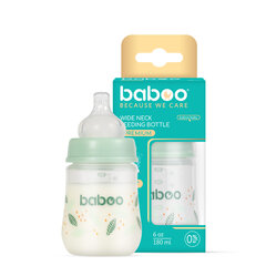 Koliikkituttipullo Baboo, 180 ml, +0 kk, Peachy Keen hinta ja tiedot | Tuttipullot ja tarvikkeet | hobbyhall.fi