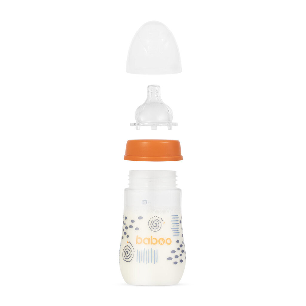 Koliikkituttipullo Baboo, 250 ml, +3 kk, Blue Haze hinta ja tiedot | Tuttipullot ja tarvikkeet | hobbyhall.fi