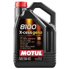 Motul 8100 X-Ccess 5W40 GEN2 moottoriöljy, 5L hinta ja tiedot | Moottoriöljyt | hobbyhall.fi