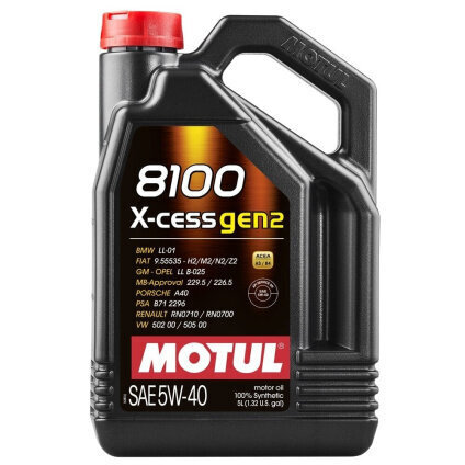 Motul 8100 X-Ccess 5W40 GEN2 moottoriöljy, 5L hinta ja tiedot | Moottoriöljyt | hobbyhall.fi