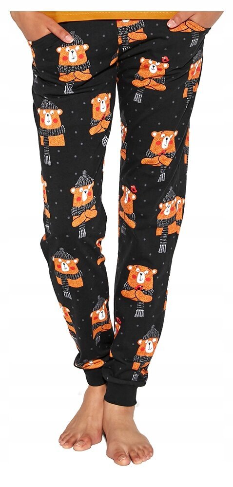 Naisten pyjama Cornette PD-465/292 Bear, ruskea/musta hinta ja tiedot | Yöasut ja pyjamat | hobbyhall.fi