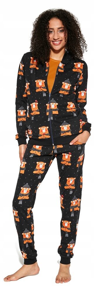 Naisten pyjama Cornette PD-465/292 Bear, ruskea/musta hinta ja tiedot | Yöasut ja pyjamat | hobbyhall.fi