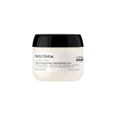 Hiusnaamio L'Oreal Professionnel Metal Detox Mask 75ml hinta ja tiedot | Hiusnaamiot, öljyt ja seerumit | hobbyhall.fi