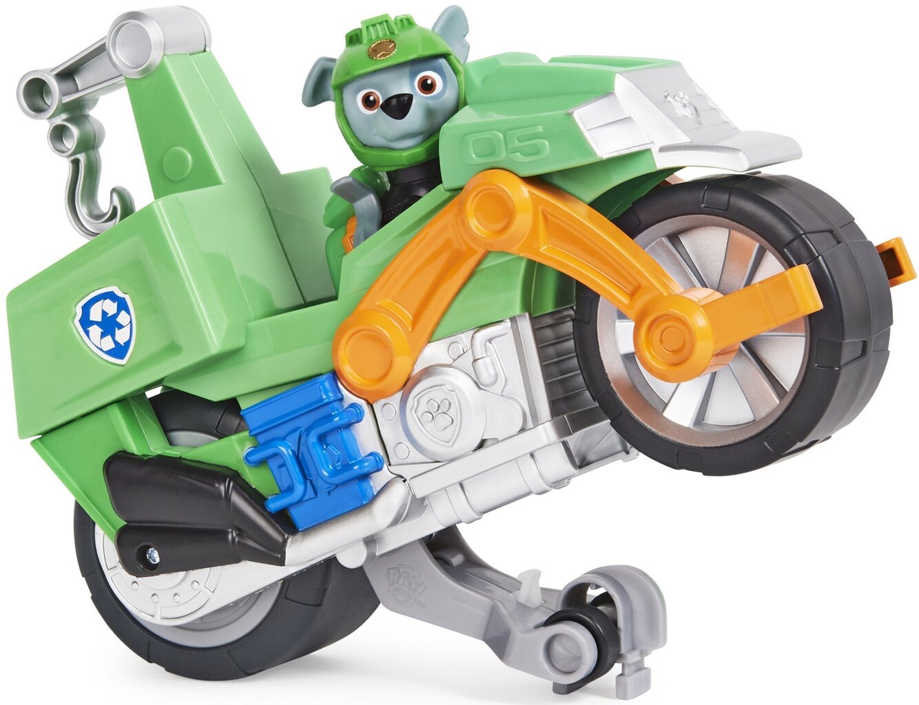 Figuuri ja moottoripyörä Paw Patrol Rocky hinta ja tiedot | Poikien lelut | hobbyhall.fi