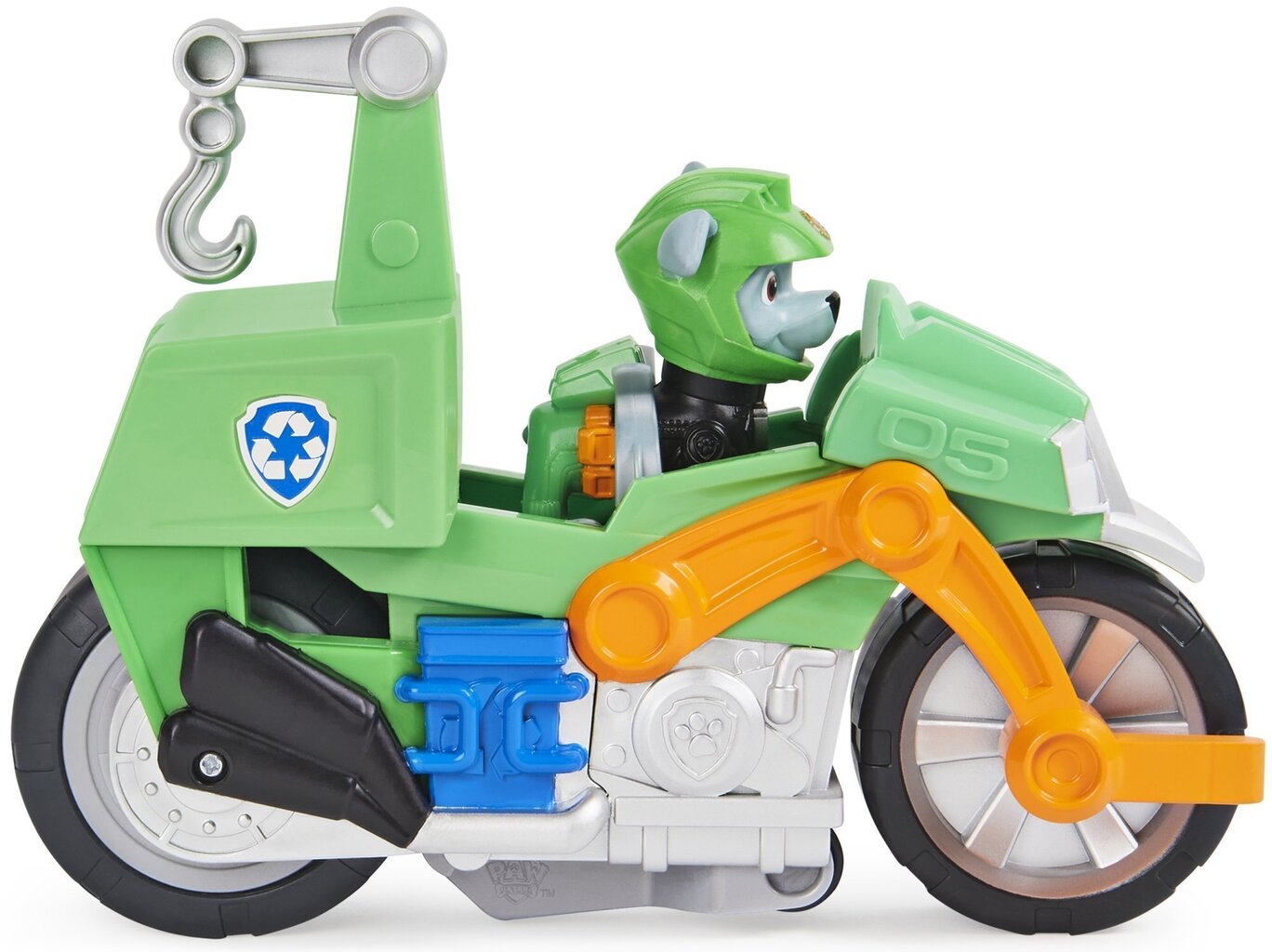 Figuuri ja moottoripyörä Paw Patrol Rocky hinta ja tiedot | Poikien lelut | hobbyhall.fi