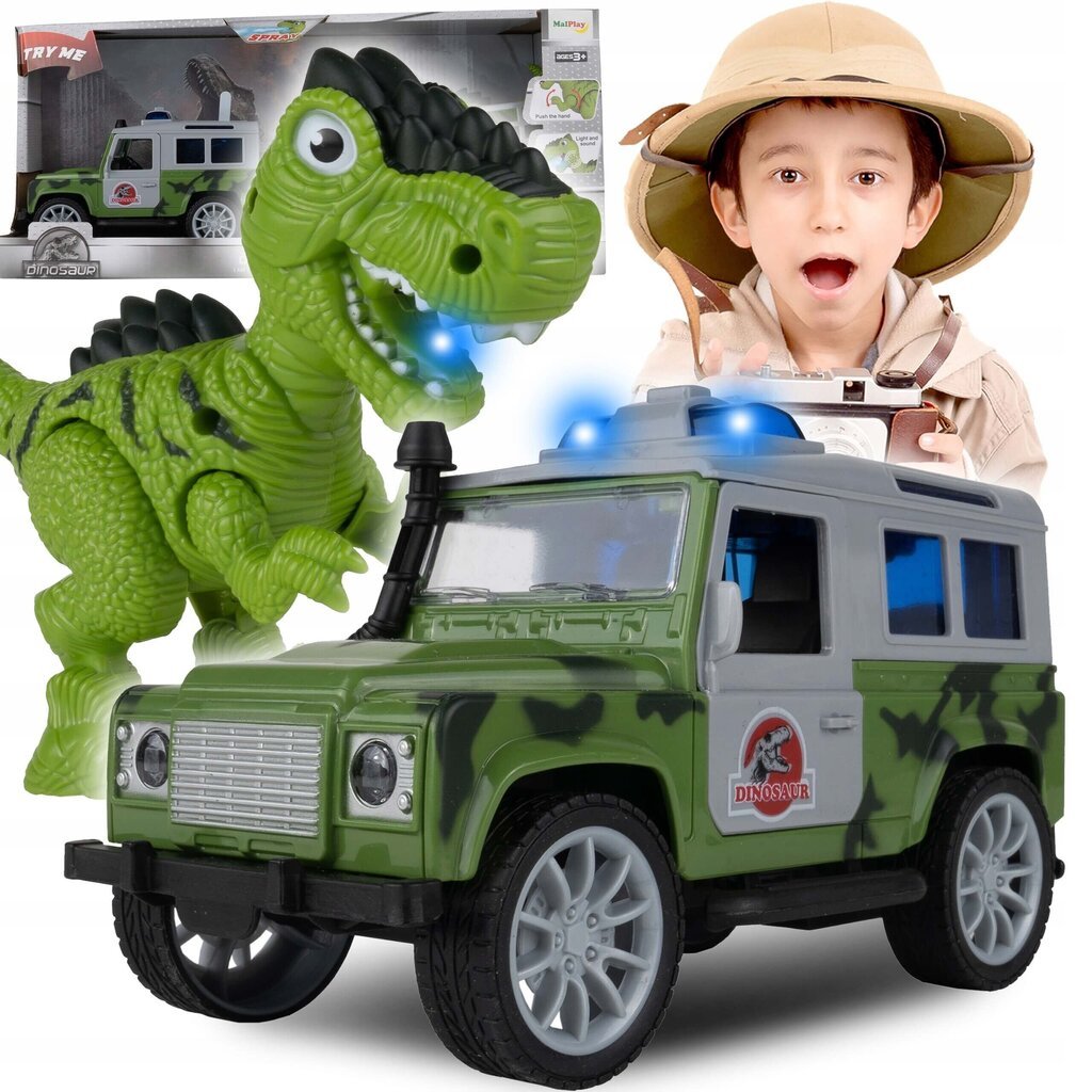 SUV Leikkiauto dinosauruksella hinta ja tiedot | Poikien lelut | hobbyhall.fi