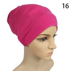 (-16)Naisten alushuivi, Muslim Stretch Turban Cap Modal Inner Hijab Hat Pääpanta Islamic Soft Tube Cap Mujer Turbante hinta ja tiedot | Naisten päähineet | hobbyhall.fi