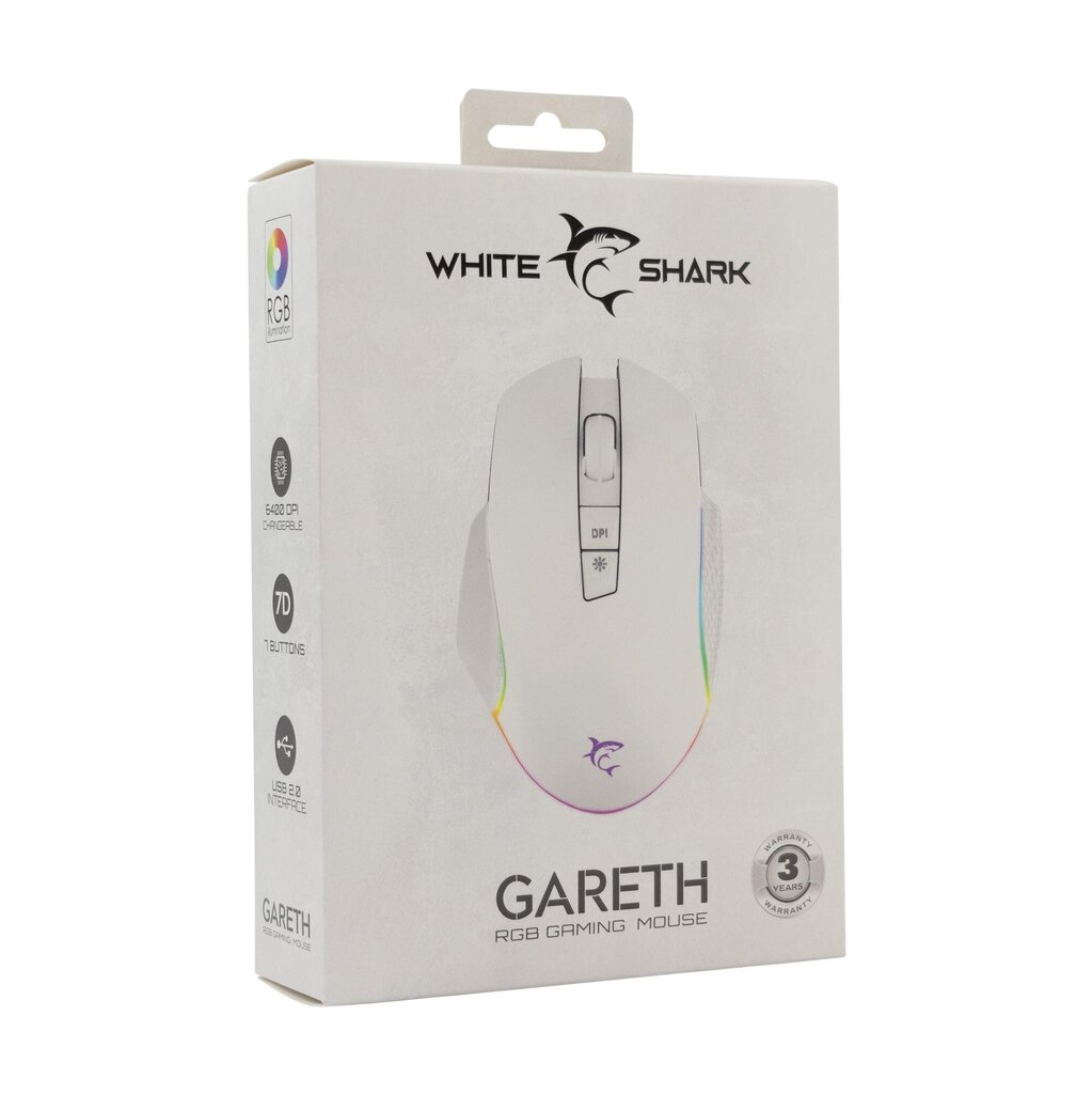 White Shark Gareth-W hinta ja tiedot | Hiiret | hobbyhall.fi