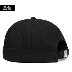 (60-65 cm-musta) Reunaton lippalakki miehille Villahattu Talvi Skullies Pipot Design Urosbaretti Suuri pää Vuokranantaja Cool Caps Street Trendikäs Hip Hop 2024 hinta ja tiedot | Naisten päähineet | hobbyhall.fi