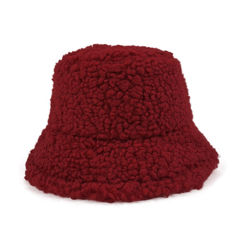 (56-58CM-3)Unisex Solid Bucket Hat Naiset Miehet Panama Fisherman Hat Syksy Talvi Muoti Lammas Villa Ulkona Lämpimät Hatut Lippis Naisten Tytöille hinta ja tiedot | Naisten päähineet | hobbyhall.fi