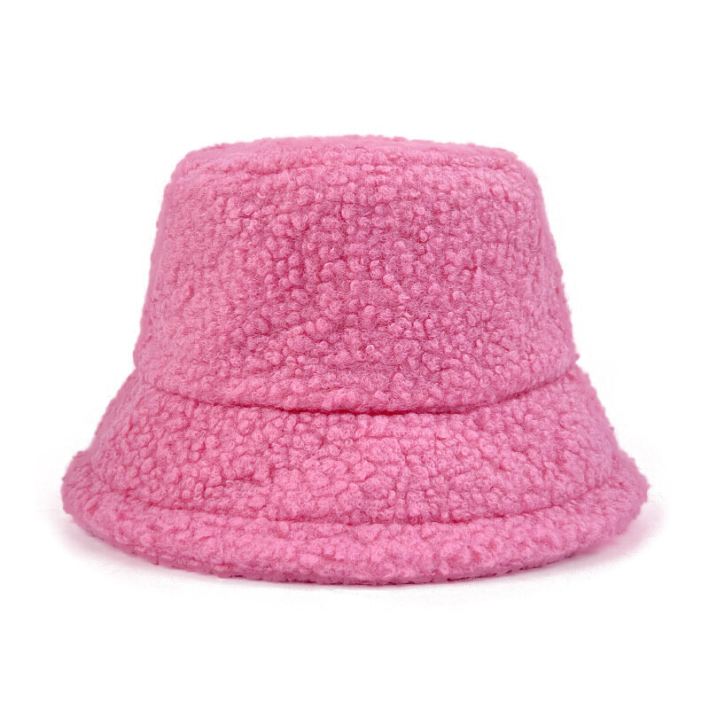 (56-58CM-7)Unisex Solid Bucket Hat Naiset Miehet Panama Fisherman Hat Syksy Talvi Muoti Lammas Villa Ulkona Lämpimät Hatut Lippis Naisten Tytöille hinta ja tiedot | Naisten päähineet | hobbyhall.fi