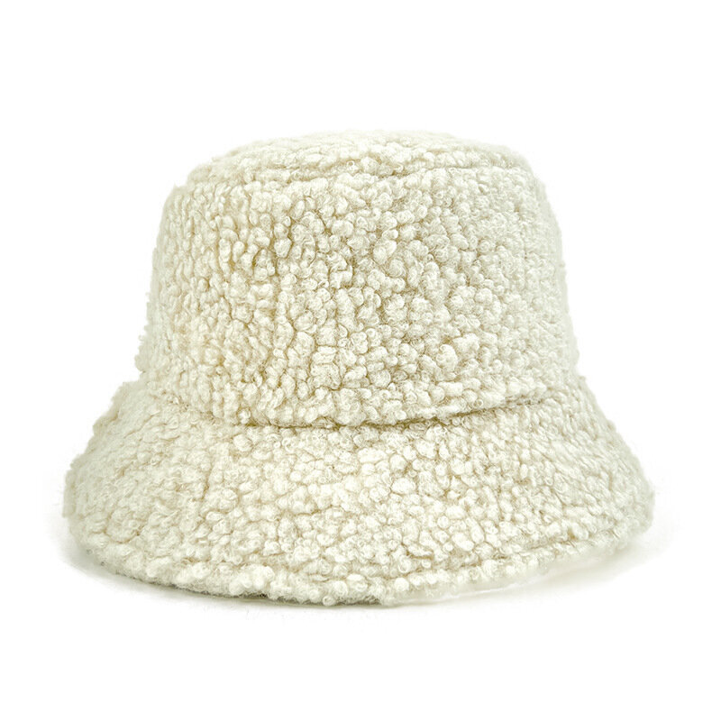 (56-58CM-9)Unisex Solid Bucket Hat Naiset Miehet Panama Fisherman Hat Syksy Talvi Muoti Lammas Villa Ulkona Lämpimät Hatut Lippis Naisten Tytöille hinta ja tiedot | Naisten päähineet | hobbyhall.fi