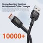 Toocki USB tyyppi C kaapeli Nopea lataus USB C laturi johto iPhone 15 14 13 12 11 Huawei P40 P30 Realme Oppo Oneplus 1m hinta ja tiedot | Puhelinkaapelit | hobbyhall.fi