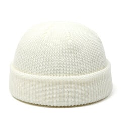 (-Valkoinen)UUSI Naiset Skullcap Miesten Pipo Hattu Talvi Retro Brimless Baggy Melon Cap Cuff Docker Fisherman Beanies Hatut miehille hinta ja tiedot | Naisten päähineet | hobbyhall.fi