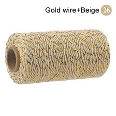 100M Macrame Cord köysi puuvilla Twine String hinta ja tiedot | Virkkaustarvikkeet | hobbyhall.fi