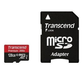MUISTI MICRO SDXC 128 GT W / ADAP / UHS-I TS128GUSDU1 TRANSCEND hinta ja tiedot | Transcend Puhelimet, älylaitteet ja kamerat | hobbyhall.fi
