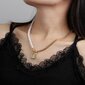 Naisten Tekokaulus Irrotettava Puolikas Pearl Choker Ornamentti hinta ja tiedot | Naisten huivit | hobbyhall.fi