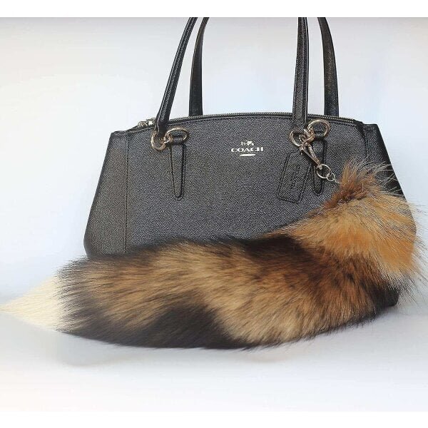 Sunny Fox Tail Fur avaimenperä - Super valtava ja pörröinen Cosplay Toy Handbag Accessories (40cm - Perfet hinta ja tiedot | Hiustarvikkeet | hobbyhall.fi