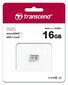 MEMORY MICRO SDHC 16GB W/ADAP/C10 TS16GUSD300S-A TRANSCEND hinta ja tiedot | Puhelimen muistikortit | hobbyhall.fi