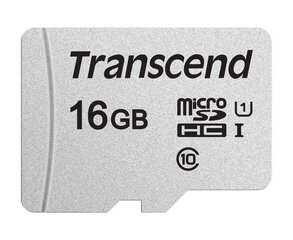 MEMORY MICRO SDHC 16GB W/ADAP/C10 TS16GUSD300S-A TRANSCEND hinta ja tiedot | Transcend Puhelimet, älylaitteet ja kamerat | hobbyhall.fi