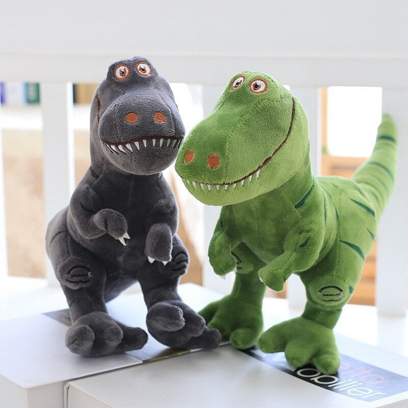 Kaksivärinen painettu simuloitu dinosauruspehmo, Tyrannosaurus rex, painettu dinosaurusnukke Harmaa 40cm hinta ja tiedot | Pehmolelut | hobbyhall.fi