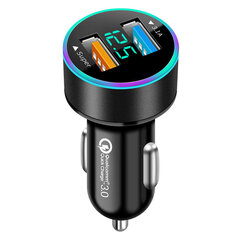 1kpl 40W QC3.0 Quick Charge USB-pistorasia autolaturi hinta ja tiedot | Paristolaturit | hobbyhall.fi