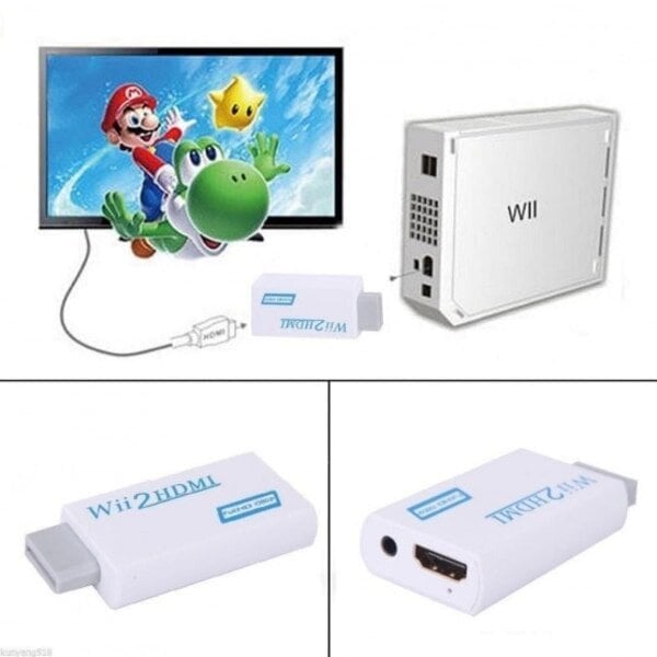 Nintendo Wii-HDMI-sovitin 1080p Full-HD hinta ja tiedot | Kaapelit ja adapterit | hobbyhall.fi