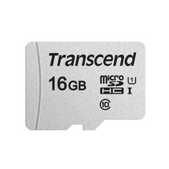 MEMORY MICRO SDHC 16GB UHS-I/CLASS10 TS16GUSD300S TRANSCEND hinta ja tiedot | Transcend Puhelimet, älylaitteet ja kamerat | hobbyhall.fi