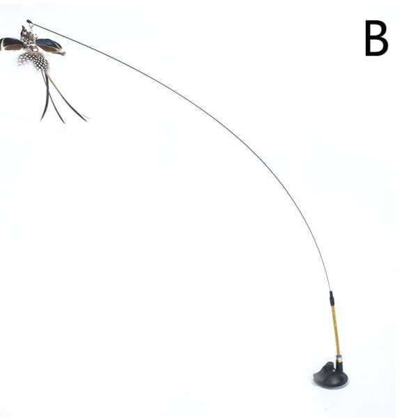 Simuloitu lintu interaktiivinen kissan lelu Hauska höyhen lintu B（Suction cup style） hinta ja tiedot | Kissan lelut | hobbyhall.fi