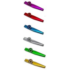 24 pakkauksen metallikazoot 24 kpl Kazoo-huilukalvoilla, 6 väriä, hyvä kumppani ukulelelle, viululle hinta ja tiedot | Soittimien lisätarvikkeet | hobbyhall.fi