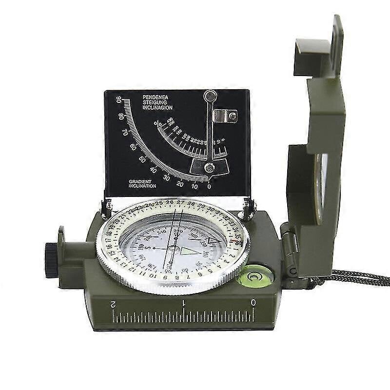 Ammattimainen sotilaallinen Lensatic Metal Sighting Compass Clinometer Vaellusleirintäalue hinta ja tiedot | Kompassit | hobbyhall.fi