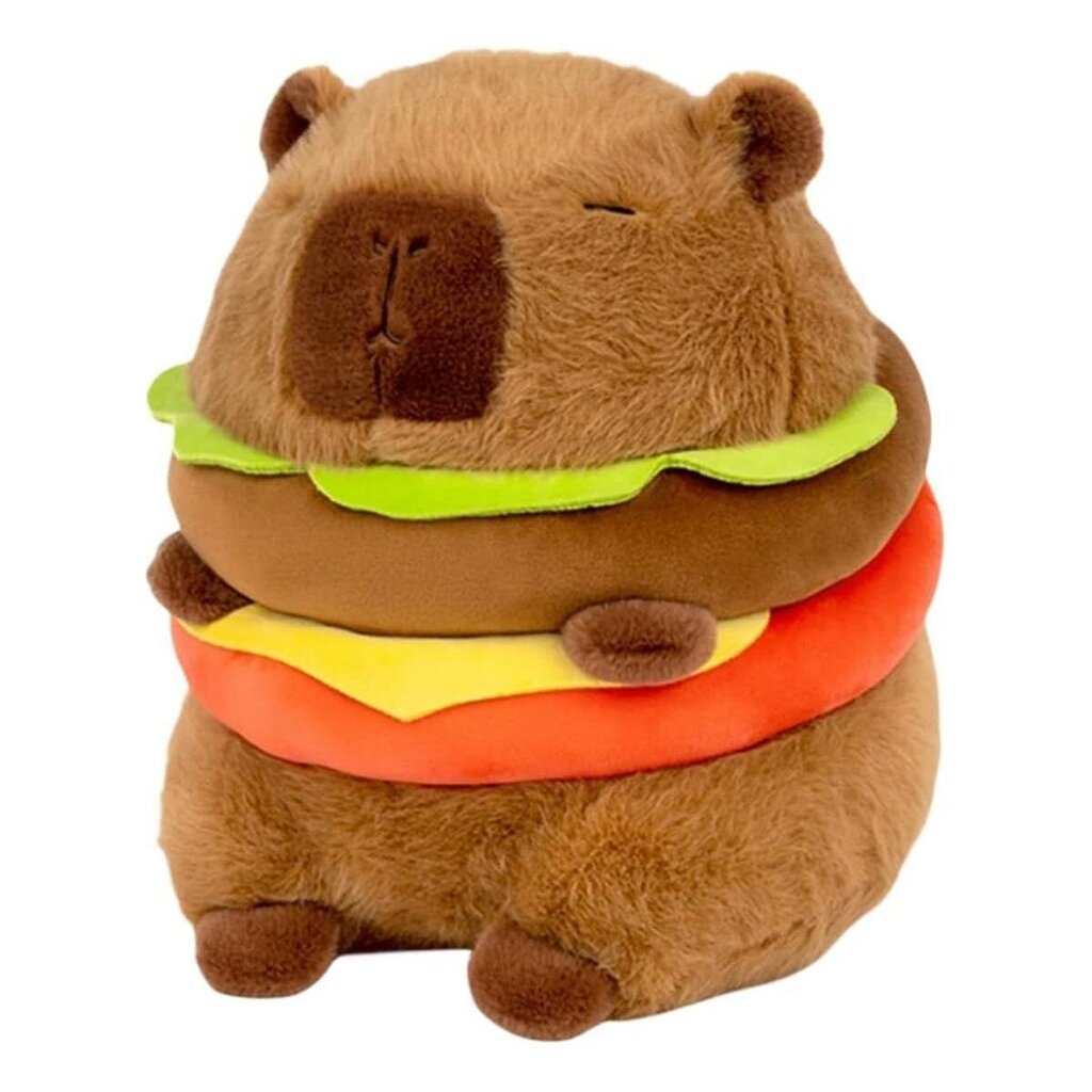 Realistinen Capybara Burger Pehmo, Suloinen Capybara Täytetty eläintyyny pehmolelu, Pehmeä hampurilainen Fo hinta ja tiedot | Pehmolelut | hobbyhall.fi