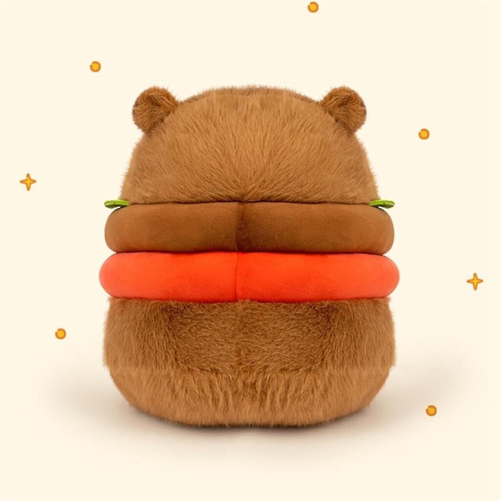 Realistinen Capybara Burger Pehmo, Suloinen Capybara Täytetty eläintyyny pehmolelu, Pehmeä hampurilainen Fo hinta ja tiedot | Pehmolelut | hobbyhall.fi