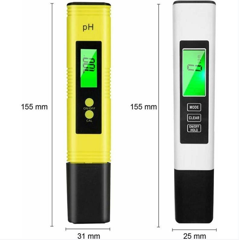 PH-mittari, TDS- ja EC-lämpötilamittari, 4 in 1 PH -vedenlaatutesteri LCD-näytöllä automaattinen kalibrointitesti INORCO hinta ja tiedot | Vesiautomaatit | hobbyhall.fi