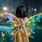 Electric LED Fairy perhonen siivet，keltainen hinta ja tiedot | Naamiaisasut | hobbyhall.fi