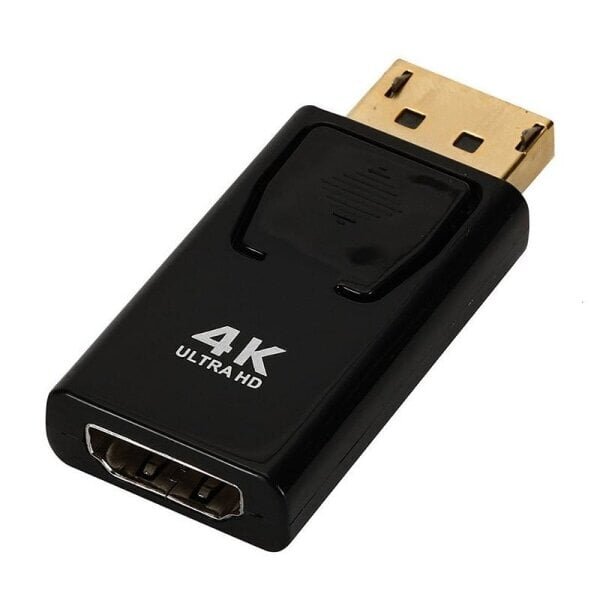 DP - DisplayPort (uros) till HDMI-adapter (hona) 4K-1080P Black hinta ja tiedot | Paristolaturit | hobbyhall.fi