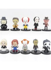 10 kpl Child's Play 5.5cm hahmo Chucky Saw kauhea nukke malli hauska figuuri Hallowmas kakku koristeet hinta ja tiedot | Pienoismallit | hobbyhall.fi