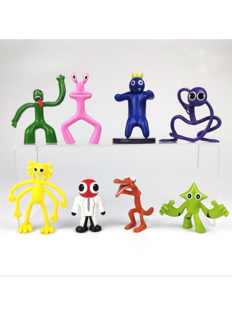 8kpl Anime Figure Rainbow Friends Figure Cartoon Figurine Doll Toy Action Figure hinta ja tiedot | Pienoismallit | hobbyhall.fi