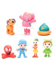 7 kpl Pocoyo Eläin Lelu Lintu Ankka Elefantti Nukke Malli Scene Koristeet Anime Sarjakuva Söpö Pvc Figures Lelut hinta ja tiedot | Pienoismallit | hobbyhall.fi